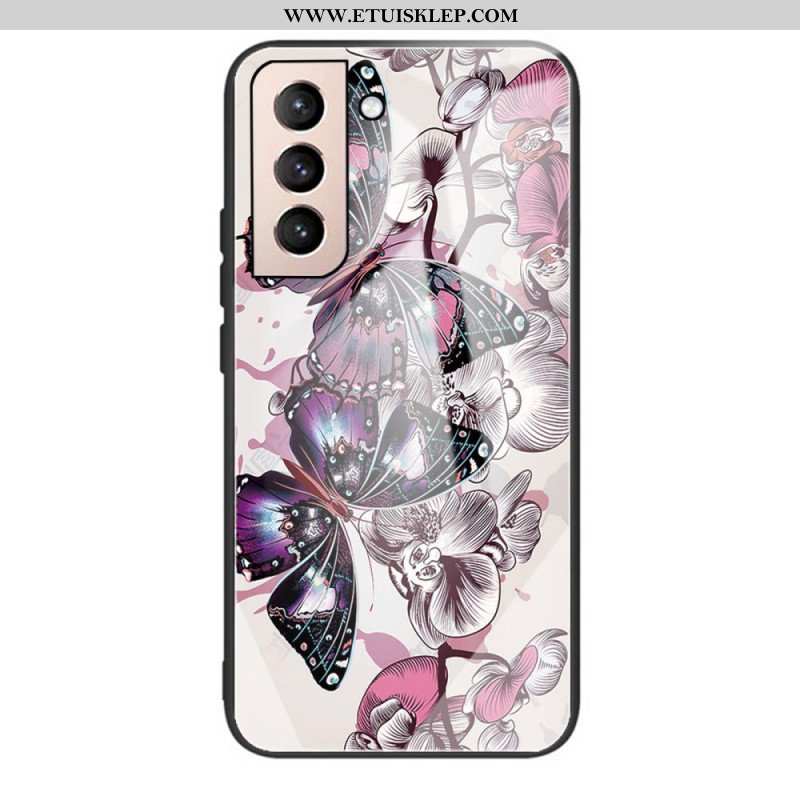 Etui do Samsung Galaxy S22 5G Motyle Odmiana Szkło Hartowane